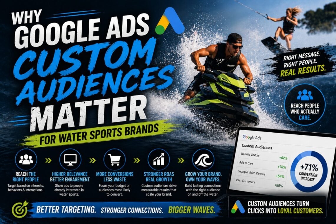 Why Google Ads Custom Audiences Matter for Water Sports Brands